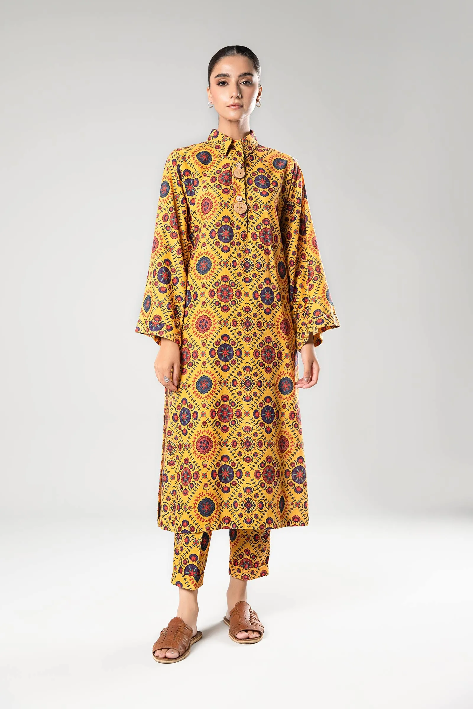 2 Pc Printed Khaddar Suit | MB-USP23-203B