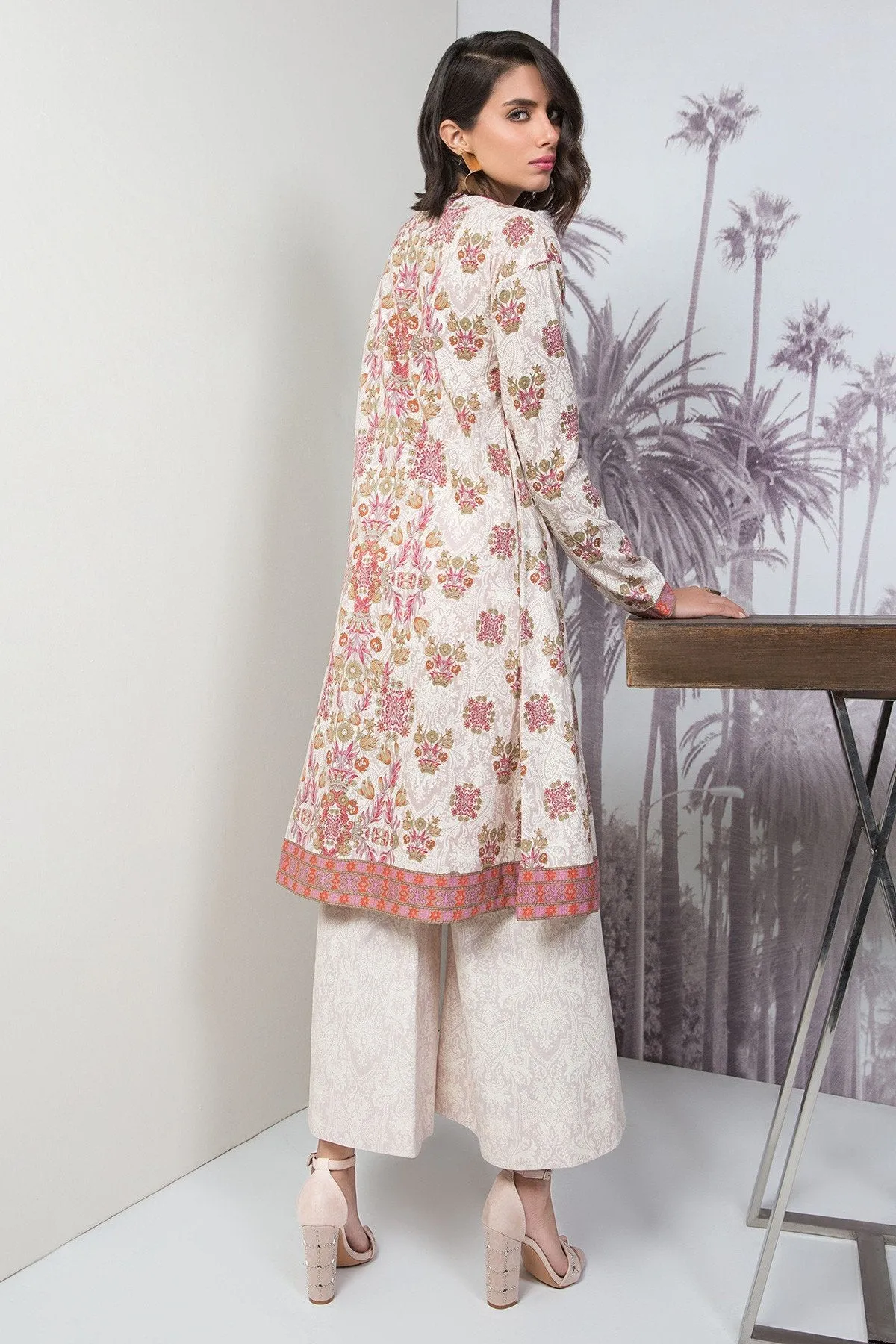 AlKaram Cambric Collection 2018 – 2 Piece Plain Shirt & Trouser – MS-32-18-Pink