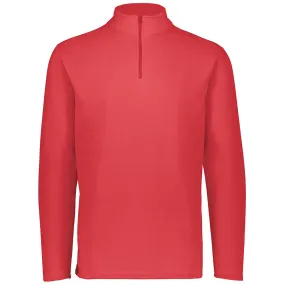 Augusta Sportswear Men's Scarlet Micro-Lite Fleece 1/4 Zip Pullover