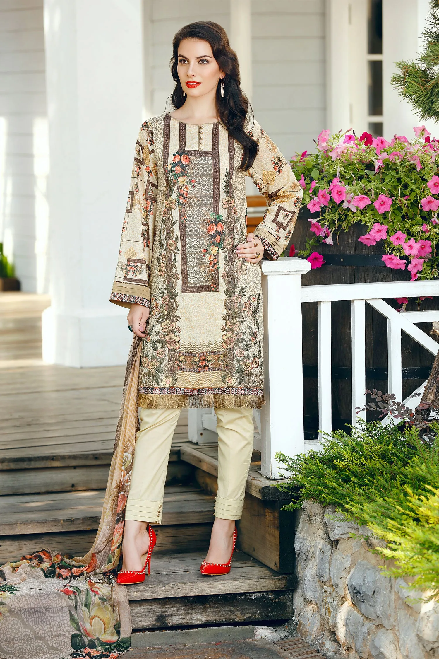 Baroque Embroidered Chantelle Lawn Collection Vol-1 – Billie Blossom
