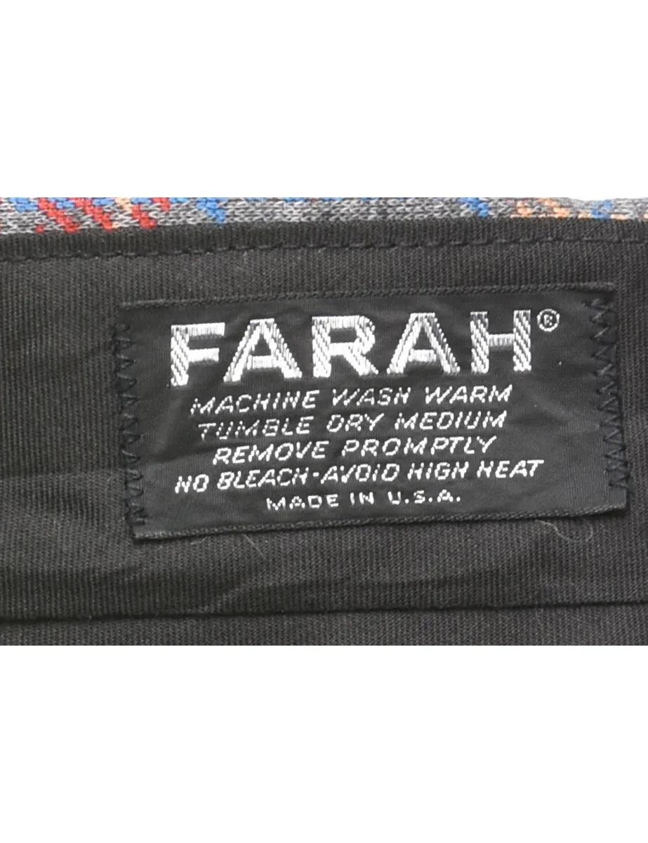 Checked Pattern Trousers - W35 L26