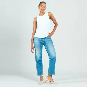 Clara Sunwoo Modern Jewel Neck Tank- White