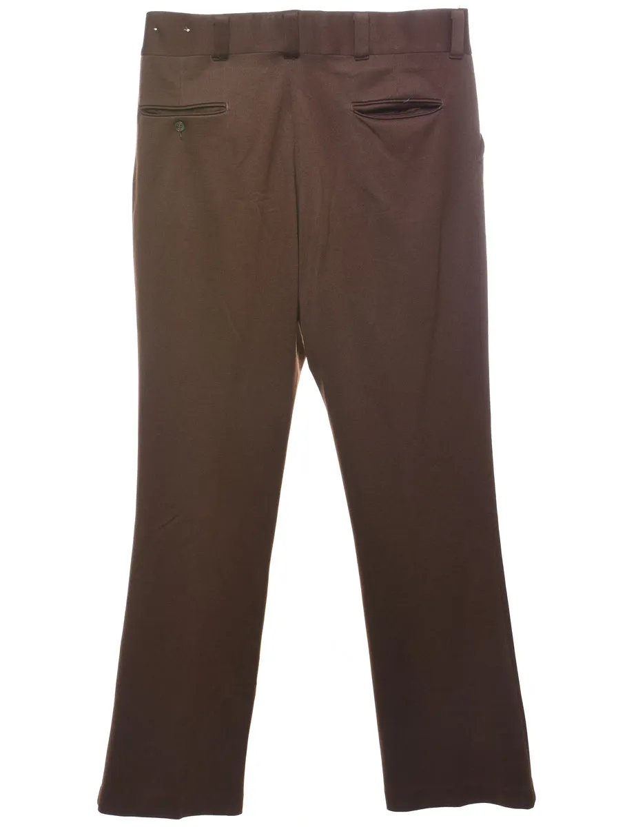 Dark Brown Trousers - W36 L29