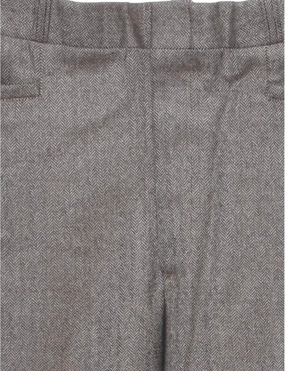 Herringbone Tweed Trousers - W35 L31