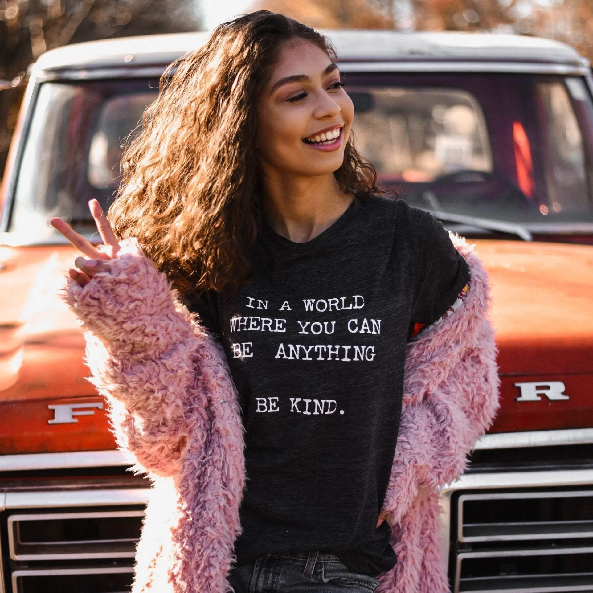 In a World Where You Can Be Anything, Be Kind - Muscle Tank