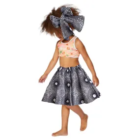 Kids African Print Midi Skirt