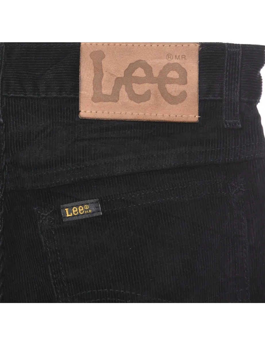 Lee Black Corduroy Fabric Trousers - W28 L32
