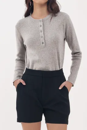 Levy Knit Top In Grey (LAST PIECES)