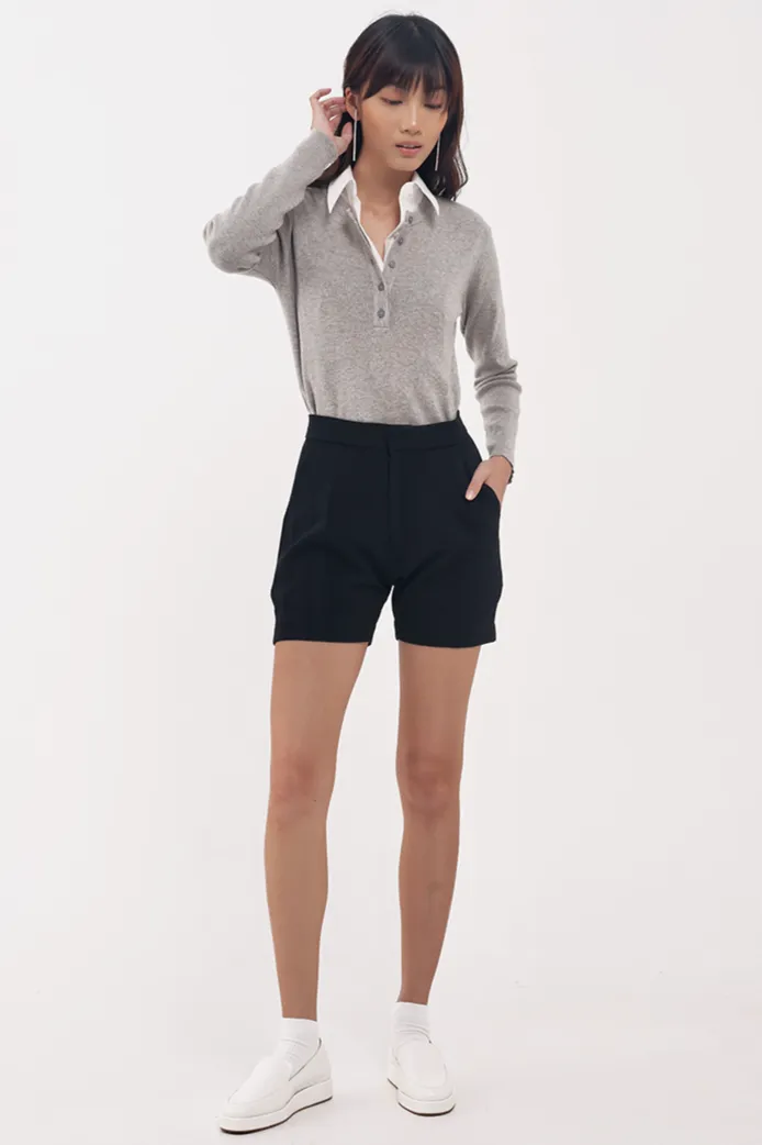 Levy Knit Top In Grey (LAST PIECES)