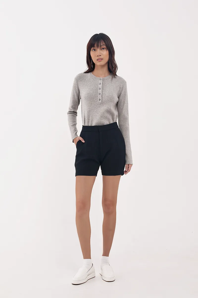 Levy Knit Top In Grey (LAST PIECES)