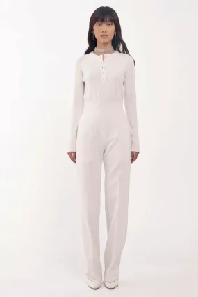 Levy Knit Top In White (LAST PIECES)