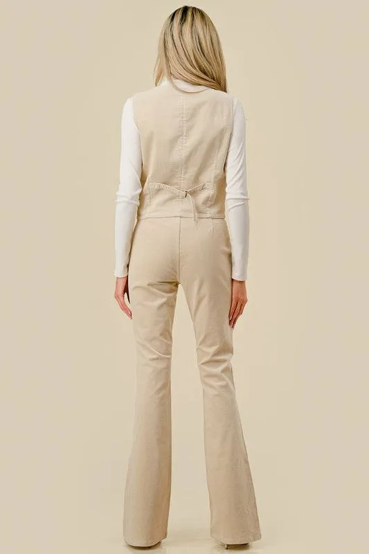 Lookin' For A Feeling Corduroy Vest & Pant Set