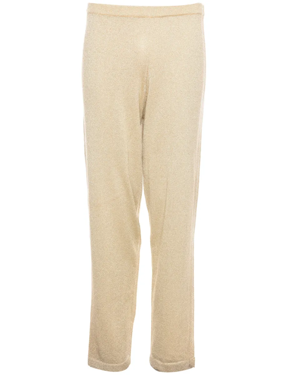 Lurex Thread Pattern Trousers - W26 L32
