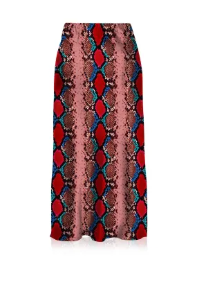 Made With Cupro Vegan Silk Blood Stone Mini Skirt