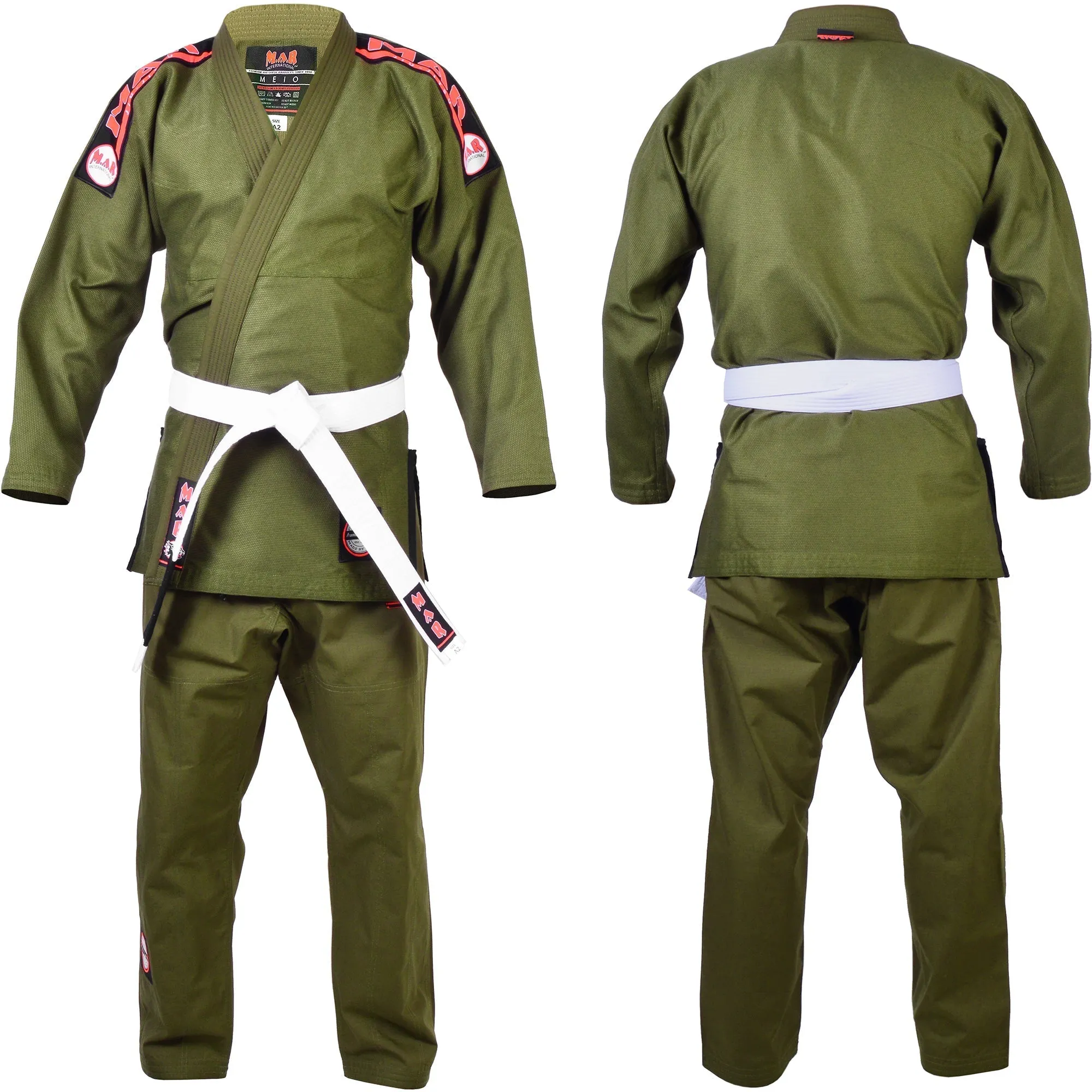 MAR-061E | Olive Green Brazilian Jiu-Jitsu Uniform