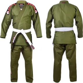 MAR-061E | Olive Green Brazilian Jiu-Jitsu Uniform