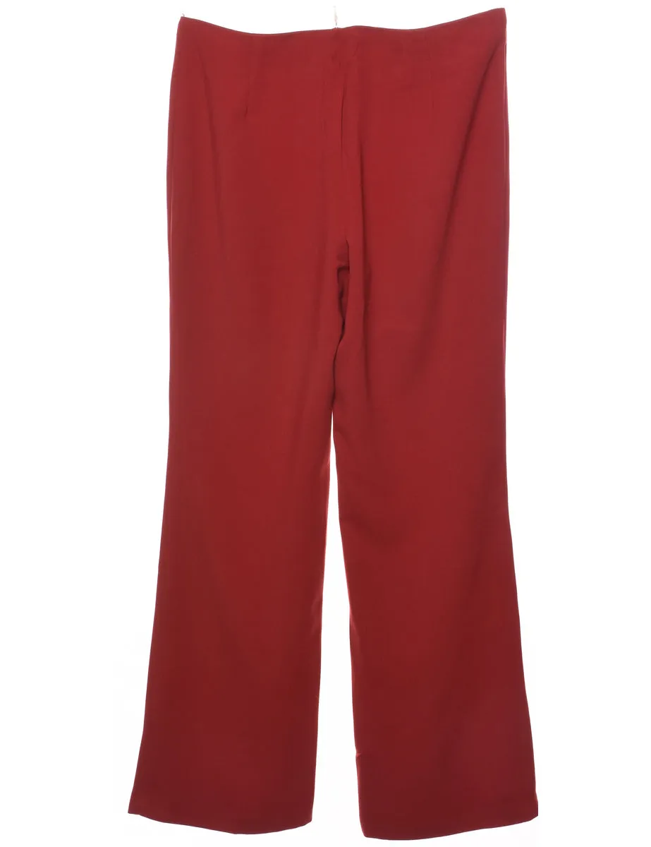 Maroon Trousers - W32 L32