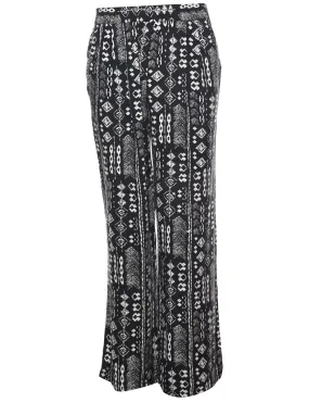 Monochrome Printed Trousers - W29 L33