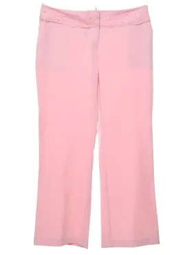 Pale Pink Sequins Trousers - W32 L28