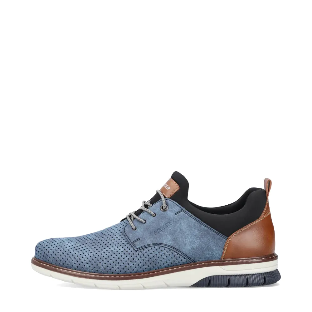 Rieker Men's Dustin 50 Perfed Shoe (Blue)