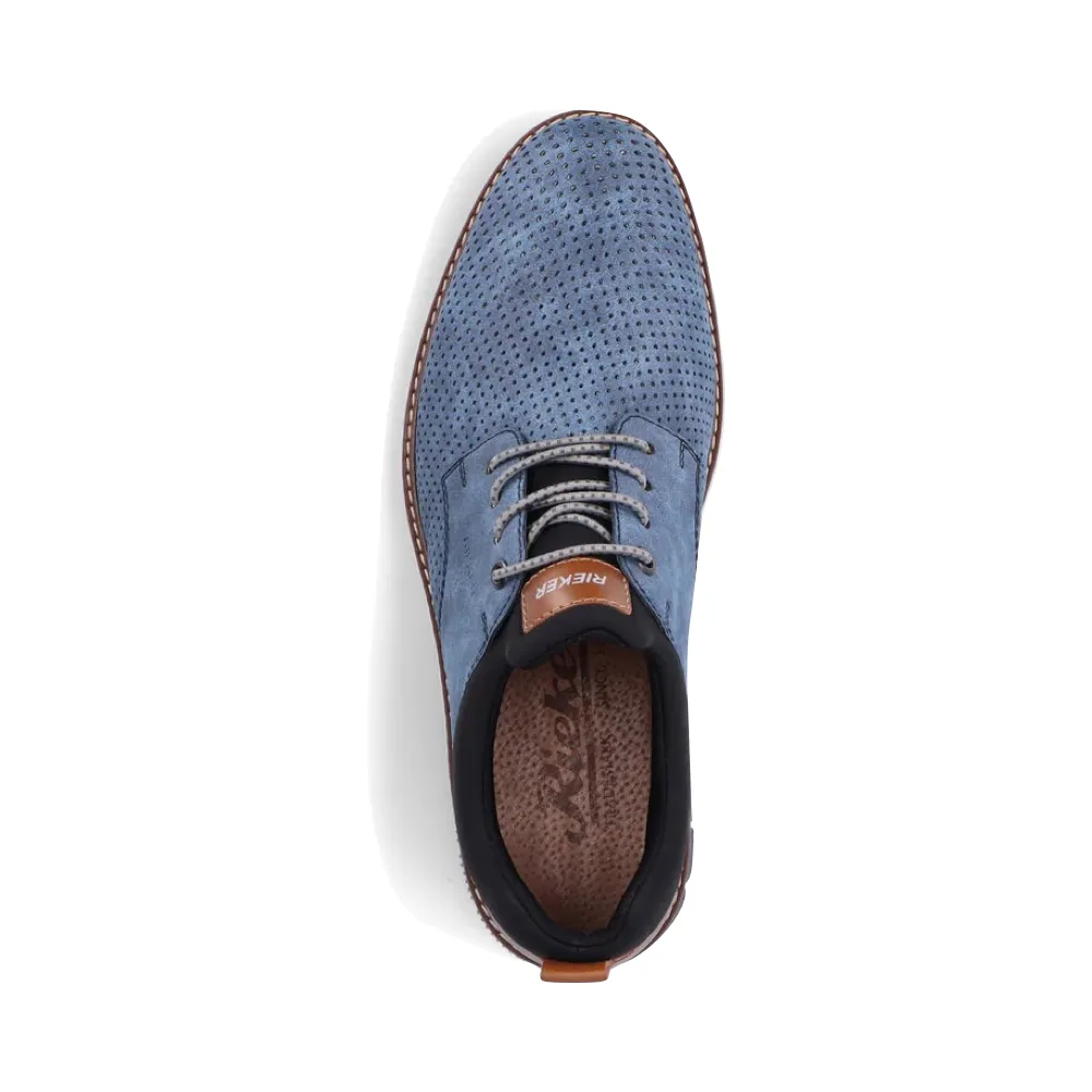Rieker Men's Dustin 50 Perfed Shoe (Blue)