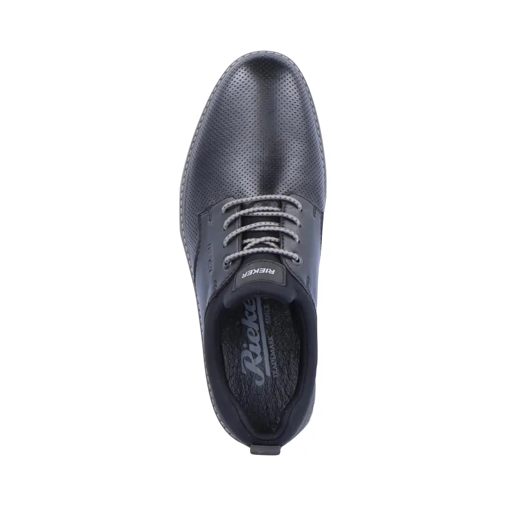 Rieker Men's Dustin 54 Bungee Dress Shoe (Black)