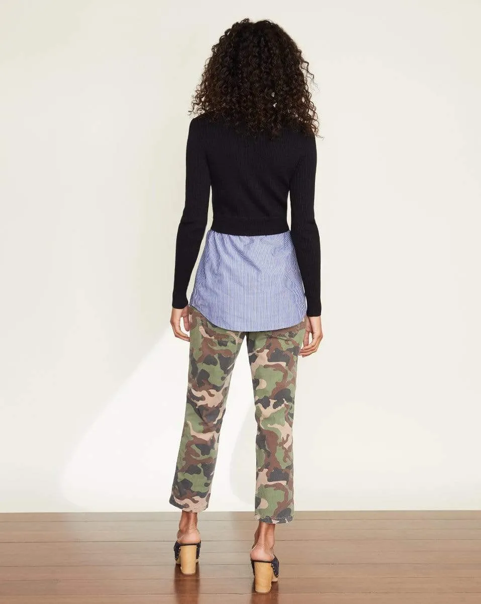 Rocha Mixed Media Pullover