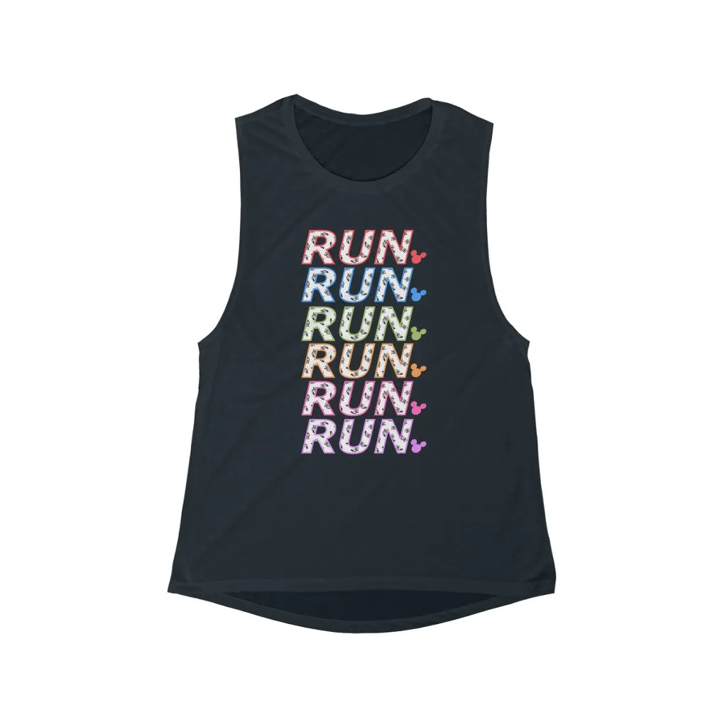 Runderful MouseWomen's Flowy Muscle Tank