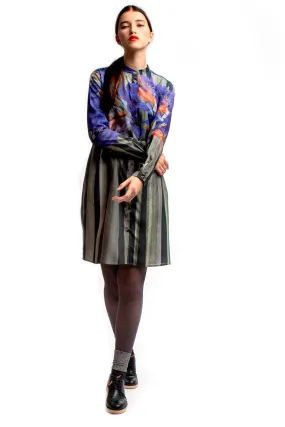 Shirt Dress Painted Blue