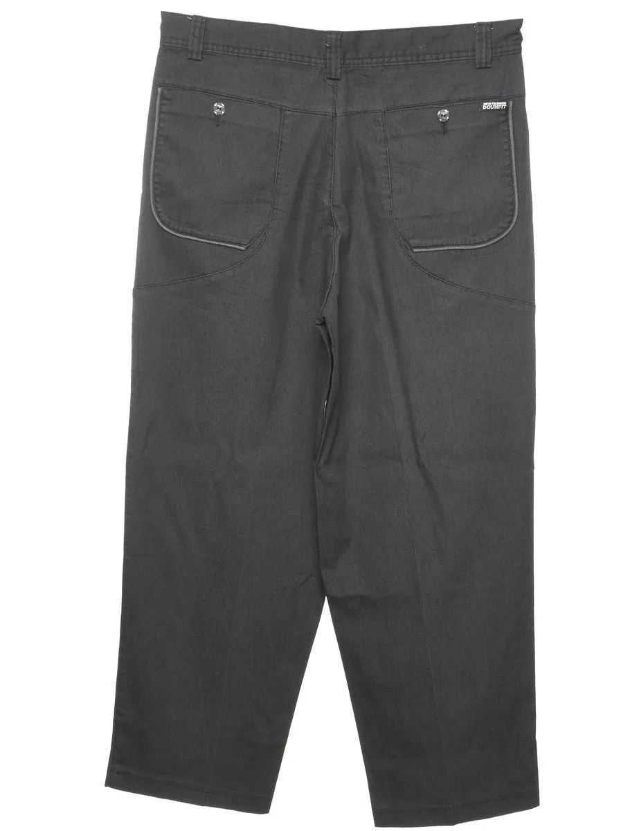 Tapered Black Trousers - W35 L29