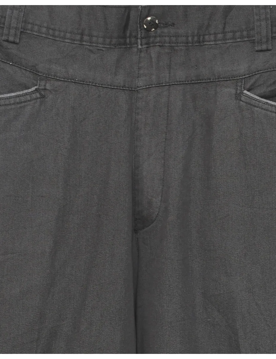 Tapered Black Trousers - W35 L29