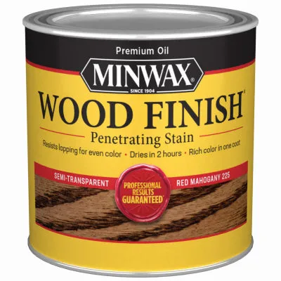 Wood Finish Semi-Transparent HALF PINT - RED MAHOGANY