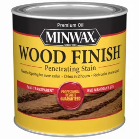 Wood Finish Semi-Transparent HALF PINT - RED MAHOGANY