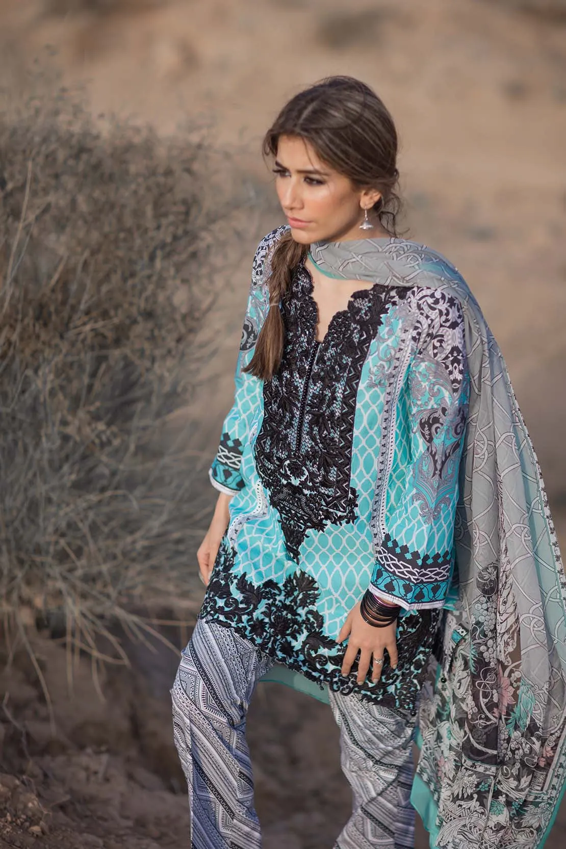 Zara Shahjahan Lawn Collection 2016 – Rajastani Mor